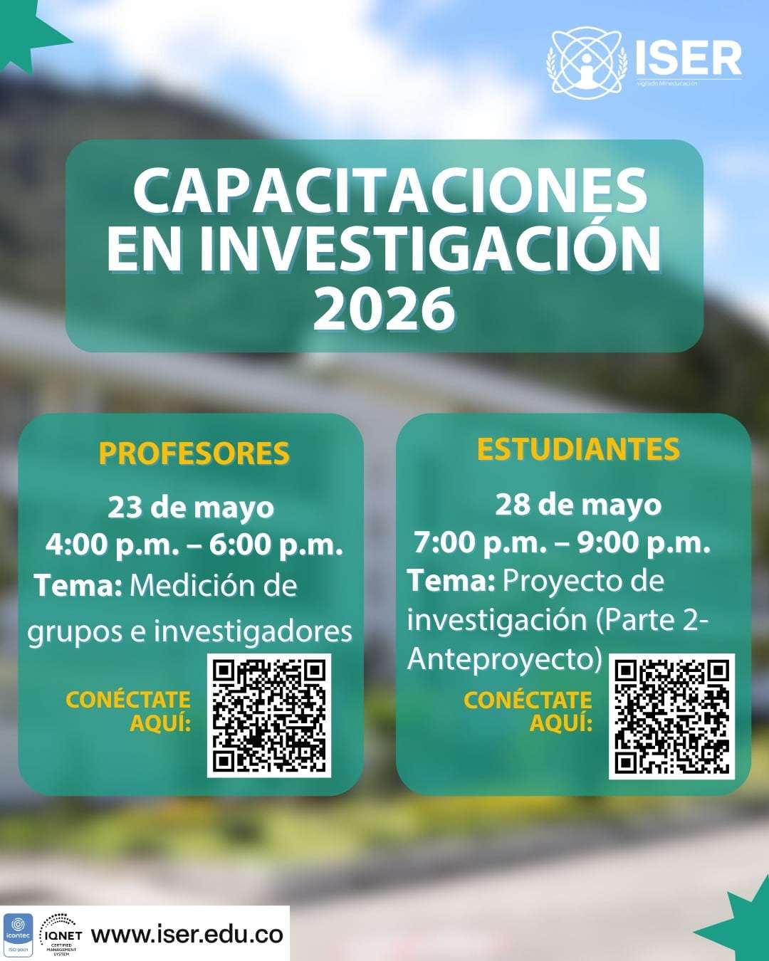 Capacitaciones en Investigaci&oacute;n 2026